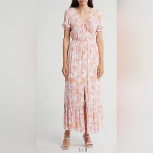 Lovestitch Floral Pink Maxi Dress